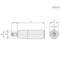 Elesa Cylindrical revolving handles, I.301/100+x-M10 I.301+x - alternate 2